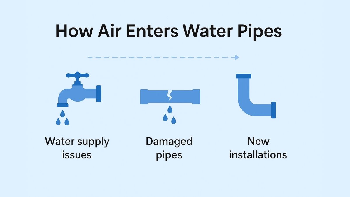 How air enters water pipes